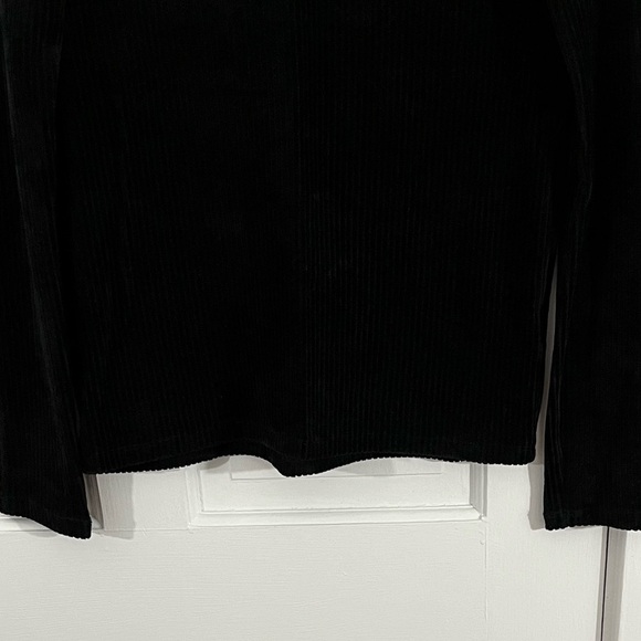 Majestic Filatures Ribbed Cashmere-Blend Long Sleeve Deluxe Tee Shirt Womens XS - Picture 3 of 14